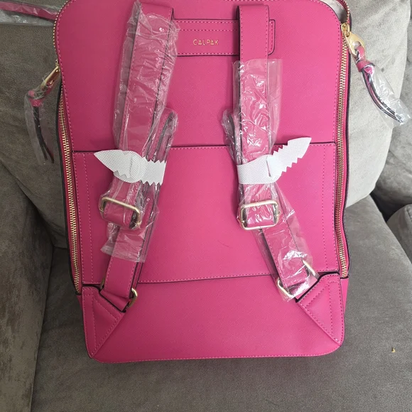 Calpak Pink Laptop Backpack - Picture 7 of 8